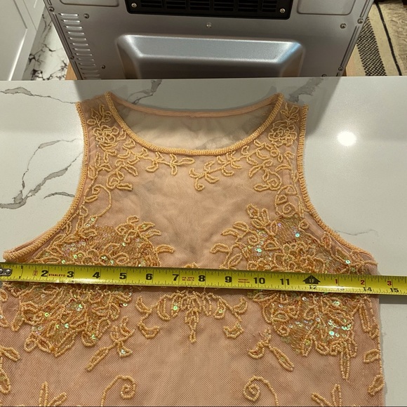 Beaded Mesh peach color top🌷 - Picture 16 of 16